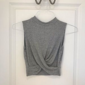 Topshop twist crop top size: 2